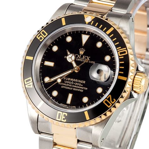 1988 gold rolex submariner black face stainless steel band|rolex submariner date 126619lb.